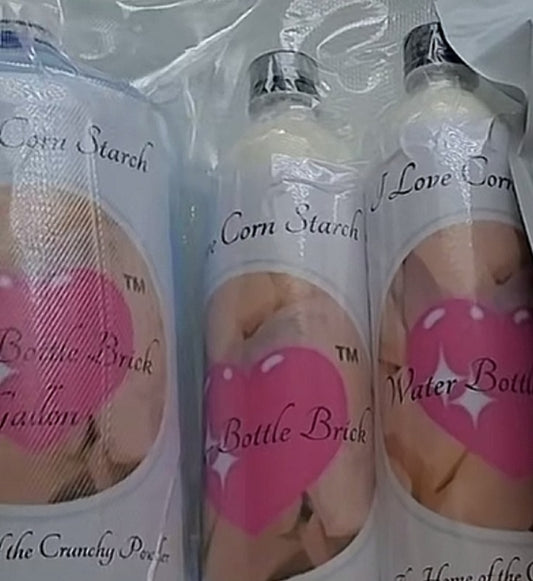 I Love Corn Starch Water Bottle Brick 2lbs