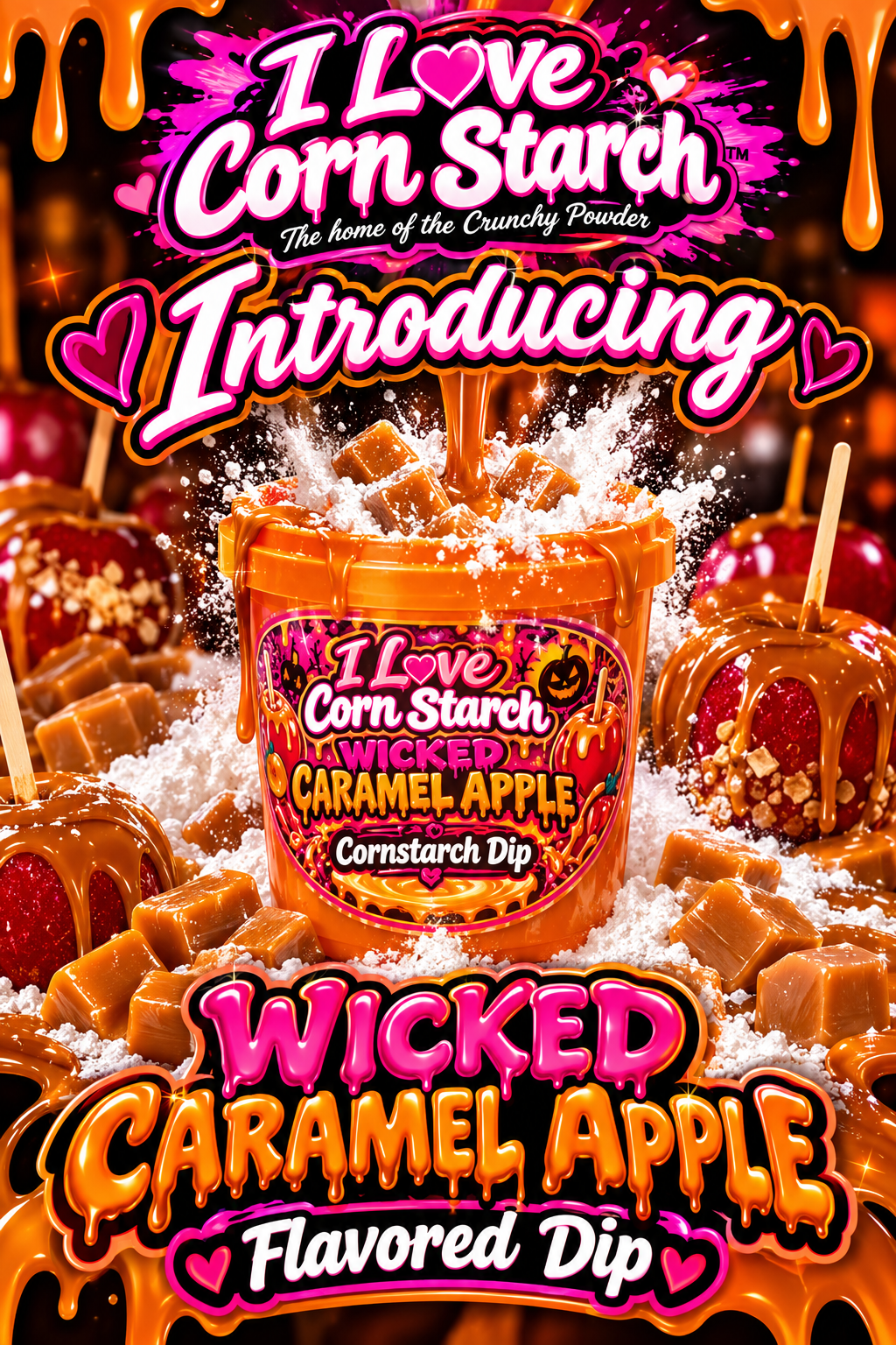Wicked Carmel Apple Dip Bucket – I Love Corn Starch 🤍